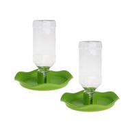 Healifty 2pcs Reptile Water Feeder Bowls for Pets, Sturdy Plastic Drinking and Feeding Dish Set, Suitable for Lizards, Arachnids, Spiders, and Small Rodents in Terrariums