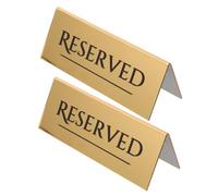 Healifty 2pcs Reserved Table Signs Wedding Table Reserved Signs 6.68x2.36x2.36in Acrylic Simple and Elegant Design Efficient Seating Arrangements for Restaurants