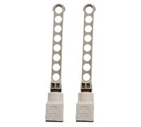 Healifty 2Pcs Retractable Window Clothes Hanger, 8-Hole Clothe Drying Hanger, Stainless Steel ABS, Easy-Clean, Wear-Resistant, for Travel and Outdoor Use