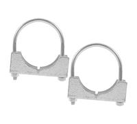 Healifty 2pcs Reusable Garden Hose Clips Made from Aluminized Zinc Plate Easy Installation for Water Pipe and Water Lines and Farm Environments