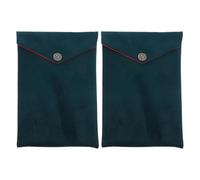 Healifty 2pcs Scripture Storage Bags for Bible and Quran, Velvet Fabric Protective Carrying Pouch in Dark Green, Large Organizer Suitable for Travel and Religious Use