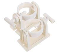 Healifty 2pcs Self-Adhesive Curtain Rod Holders No Drill Installation Abs Material Window Pole Brackets for Temporary Decor and Living Room Use