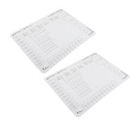 Healifty 2pcs Silicone Nail Practice Mat Palette Pad for Nail Tech Photo Props Desk Mat Picture Background Board Manicure Table