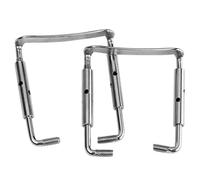 Healifty 2pcs Silver Violin Chin Rest Screws Metal Small Chinrest Screws 4/4 3/4 Size Universal Violin Accessories DIY Fittings for Orchestral String Instruments