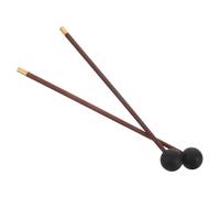 Healifty 2pcs Singing Bowl Striker Mallets for Meditation and Practice, Coffee Wood Handle with Rubber Tips, Balanced Flexibility for Left and Right Hand Use, Percussion Instrument