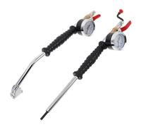 Healifty 2pcs Tire Air Gauge Adapter with Handle for Multiple Vehicles Iron Material Compact and Lightweight Multifunctional Use Meets Inflation Needs