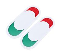 Healifty 2pcs Toilet Door Signboard 10x4cm White No Text Privacy Vacant Occupied Status Indicator for Office and Public Restroom