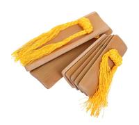 Healifty 2pcs Traditional Chinese Kuaiban Bamboo Clapper Versatile Ethnic Percussion Instrument for Rhythm and Allegro Performance Sharp Pleasant Sound Enhancing Stage Dynamics for Adult