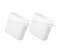 Healifty 2pcs Transparent Cheese Storage Box with Airtight Seal for Refrigerator Clear Food Keeper for Cheese Slices and Butter Easy Clean Freshness Preservation Container for Kitchen