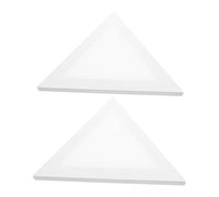 Healifty 2pcs Triangle Irregular Canvas Boards 30cm Oil Painting Panels Cotton Painting Cloth Creative Drawing Boards for Student Artists Acrylic Porch Wall Decor