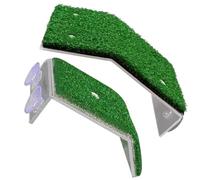 Healifty 2pcs Turtle Basking Platform for Aquarium and Fish Tank, Multi-functional Reptile Resting Stand with Pp Plastic Simulation Lawn, Playground and Climbing Ramp for Sea Turtles