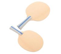 Healifty 2pcs Unfinished Wooden Paddle for Beginners Lightweight Basswood Paintable Ping Pong Paddle with Strong Control for Outdoor Team Activities