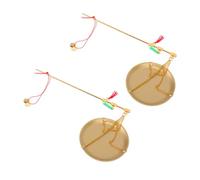 Healifty 2pcs Vintage Chinese Herb Scale 100g Portable Copper Gram Scale for Cooking and Herbal Preparation with Lightweight Classic Design
