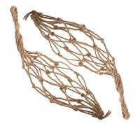 Healifty 2Pcs Vintage Twine Rope Wine Bottle Carrier Portable Wine Tote Bag for Travel Home Storage Stylish Decorative Mesh Net Bag for Bar Restaurant Use