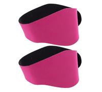 Healifty 2pcs Waterproof Neoprene Swimming Headband with Ear Protection, Non-Slip Swim Ear Covers for Pool, Beach Diving, Reusable Sports Headband for Adult Swimmers (Rose Red, M)