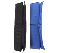 Healifty 2Pcs Waterproof Oxford Cloth Outdoor Folding Seat Cushions Blue and Black, Portable Hiking and Camping Sitting Pads for Stadium, Backpacking, and Travel