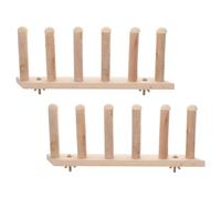 Healifty 2pcs Wooden Cat Wall Steps Shelves 6-tier Climbing Stairway 27cm Wall-mounted Cat Perches Indoor Multi-level Climbing Rack for Home