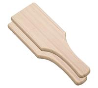 Healifty 2pcs Wooden Clay Modeling Boards Pottery Tools Wood Paddle for Handmade Clay Crafting and Ceramic Pottery Supplies