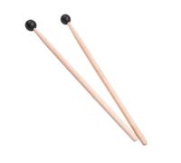 Healifty 2Pcs Wooden Drum Mallets for Xylophone Glockenspiel and Tuning Fork Solid Handles with Comfortable Grip Suitable for Adults Beginners and Professionals Music
