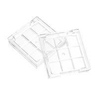 Healifty 2sets DIY Eyeshadow Cases Refillable Travel Cosmetic Dispensers for Blush Lipstick Eyebrow Powder Compact Durable Makeup Sample Holders 2pcs*2