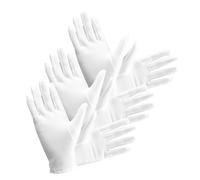 Healifty 3 Pairs Elastic Spandex Gloves for Inspection and Etiquette White