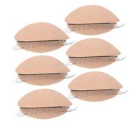 Healifty 3 Pairs Eyelids for Eyelash Extension Training Removable Replacement Lash Practice Pads Compatible with Mannequin Head Realistic Design