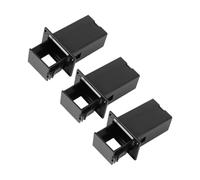 Healifty 3 Pcs Guitar Pick up Battery Boxes Replacement Case for Electric Guitar Accessories, Black Plastic Material with Battery Box Holder, Compact Design Suitable for Musicians