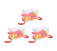 Healifty 3 Sets Twerking Pong Party Game for Adults - Plastic Box with 20 Small Balls and Adjustable Belts - Interactive Table Game for Weddings, Bachelorette Parties, and Group Gatherings