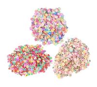 Healifty 3000pcs Soft Clay Fruit Slice Nail Art Stickers DIY Manicures Decoration Lightweight Nail Art Supplies for Home Use Assorted Colours Unique Design for Female