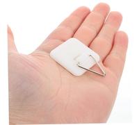 Healifty 30pcs Adhesive Plate Hangers Invisible Wall Hooks for Securely Hanging Plates Pictures Mirrors and Signs Smooth Surfaces No Drill Installation Plastic for Home and Office Use