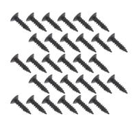 Healifty 30pcs Small Sturdy Black Metal Mounting Screws for Electric Guitar and Electric Bass Pickguard Accessories, Space-saving and Easy to Use with Simple Structure