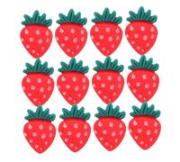 Healifty 30pcs Strawberry Cupcake Toppers Adorable Fruit Themed Decorations for Parties Showers and Birthdays Strawberry Dessert Accessories for Elegant Celebrations