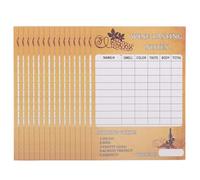Healifty 30pcs Wine Tasting Score Cards for Wine Lovers and Amateurs with Structured Scoring and Data-driven Insights Elegant Paper Design for Parties