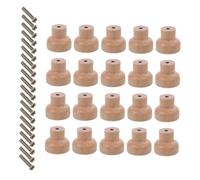 Healifty 30pcs Wooden Drawer Knobs Single Hole with Screw, 1 Inch