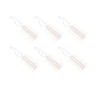 Healifty 36-color Double-sided Nail Art Display Plates with Chain 6 Sheets 216pcs Portable False Nail Tips for Manicure Practice and Color Show
