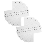 Healifty 364pcs White Alphabet Index Tabs from A Through Z, Self-Adhesive Sticky Book Tabs 25x12.5mm for Notebooks and Textbooks, 14 Sheets of English Letter Page Markers for Office