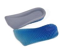 Healifty 3cm Heel Lift Inserts Silicone Height Increase Insole Invisible Height Increase Half Pads for Men Women (Sky Blue)