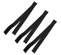 Healifty 3pcs Adjustable Elastic Wig Bands Hair Accessories Polyester Hairbands 2.5cm X 60cm Edge Laying Strap for Secure Wig Fit and Comfortable Wear