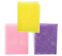 Healifty 3pcs African Exfoliating Bath Nets Long Body Scrubbers for Men Women Deep Cleansing Dead Skin Remover Practical Bathroom Washcloths for Neck Shoulders Back Feet Skin Exfoliating