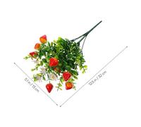 Healifty 3pcs Artificial Eucalyptus Stems with Realistic Fake Strawberry Branches Faux Greenery Picks for Wedding Bouquets Home and Office Floral Centerpiece Decoration