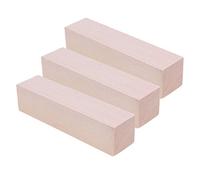 Healifty 3pcs Basswood Carving Blocks Unfinished Rectangular Wooden Wood Blocks for DIY Crafts