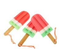 Healifty 3Pcs Bath Sponge Soft Loofahs Pouf Shower Sponge Ice Cream Toast Shaped Skin Soothing Body Luffa Towel Random Style