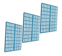 Healifty 3pcs Blue Bunny Cage Foot Cushions 34x25x1cm Small Animal Plastic Feet Pads Cage Resting Mats for Rabbits Hamsters Guinea Pigs Bedding
