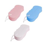 Healifty 3Pcs Body Cleaning Sponges Soft PVA Bath Scrubbers for Gentle Exfoliation Suitable for All Skin Types and Safe Bathing Supplies