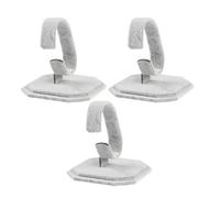 Healifty 3pcs C-shaped Bracelet Holder Storage Rack Lint and Iron Material Stylish Design Adjustable Bending Function for Watch and Bracelet Storage