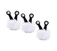 Healifty 3pcs Cartoon Large Bath Shower Loofah Sponge with Lanyard Soft Skin Scrubber for Gentle Exfoliation and Comfortable Cleaning Quick-Dry Hanging Bath Accessories