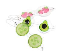 Healifty 3pcs Cooling Gel Eye Masks for Reusable PVC Ice Patches Breathable Light Blocking Eye Pads Suitable for Boys and Practical Soothing Relief