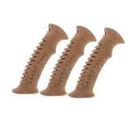 Healifty 3Pcs Cork Handle Replacement for Trekking Poles Hiking Pole Grip Non-Slip Comfortable Walking Stick Handle Parts for Outdoor Hiking and Skiing Use