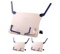 Healifty 3pcs Folding Desktop Music Stand, Portable Plastic Tabletop Sheet Music and Textbook Holder, Compact Foldable Bookstand for Home, School, Orchestra Use