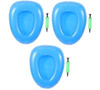 Healifty 3pcs Inflatable Portable Bedpan for Patients Lightweight Plastic Design for Home Hospital and Travel Use Compact Convenient Nursing for Elderly and Puerpera Care